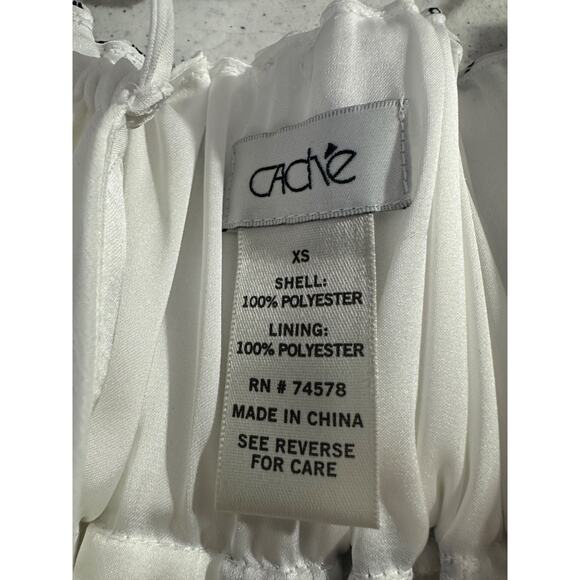 Cachè XS Wrap Double spaghetti Strap Halter Pleated Full Length Maxi Dress A39 - Picture 6 of 8